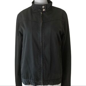 VOLCOM Frochickie Jacket Full Zip Twill Cotton Black Utility Size Large
